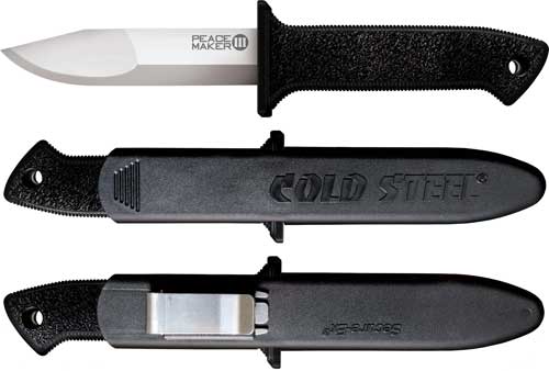20PBS_1.jpg COLD STEEL PEACE MAKER III 4" - PLAIN EDGE BOOT KNIFE W/SHEATH - Image 1