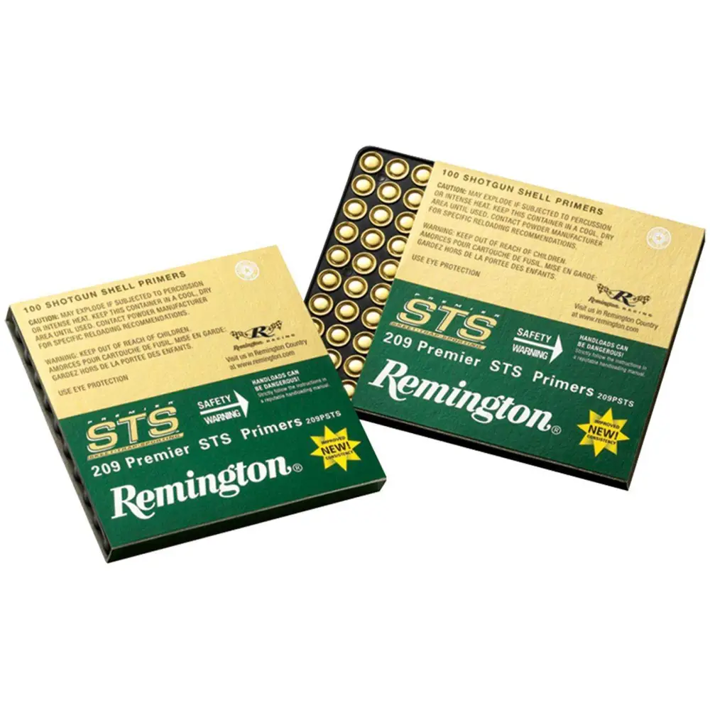 21166-14114920.webp REMINGTON PRIMER 209 PREMIER STS C.PACK 100 RD/BX 20 BX/CS - Image 1