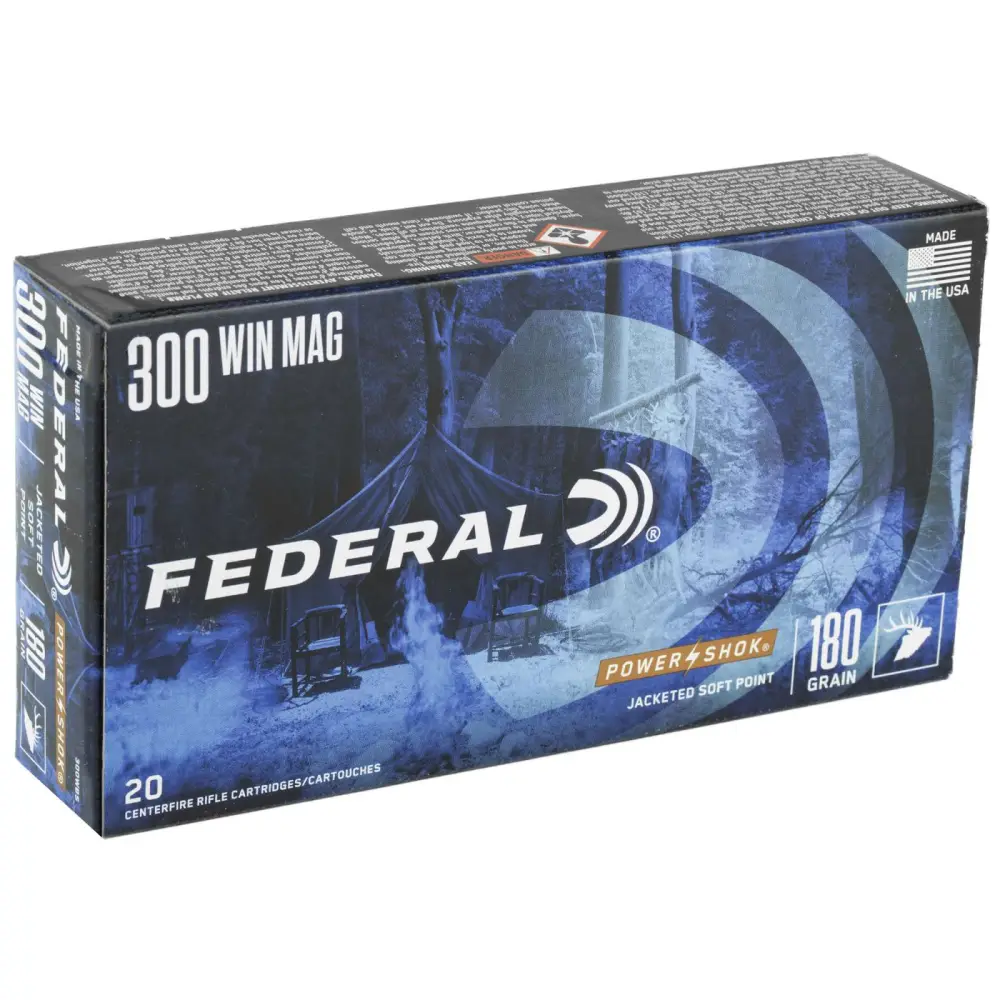 21278-14137778.webp FEDERAL 300 WIN MAG 180GR POWER-SHOK SP 20 RD/BX 10 BX/CS - Image 1