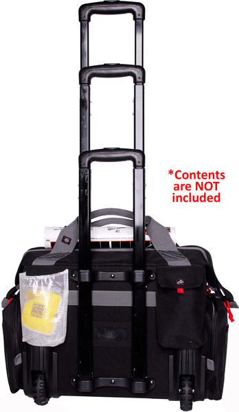 2215RB_BACK.jpg GPS ROLLING RAGNE BAG W/ TELE- - SCOPING HANDLE BLACK - Image 1