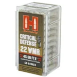 HORNADY CRITICAL DEFENSE 22WMR 45GR FTX 50RD BX 2000RD CASE - Image 2
