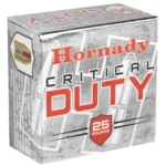 HORNADY CRITICAL DUTY 9MM 135GR+P FTX 25RD BX 250RD CASE