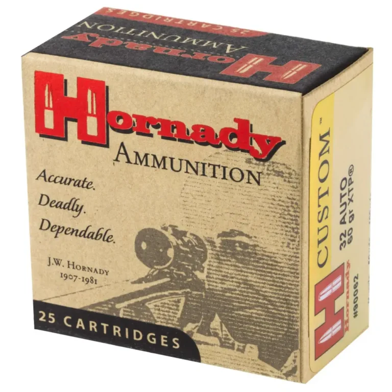 HORNADY CUSTOM 32 AUTO 60GR JHP/XTP 25RD BX 250RD CASE