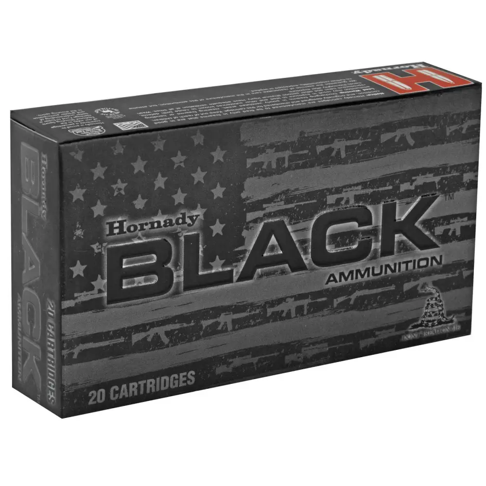 287070-14142240.webp HORNADY BLACK 6MM CREEDMOOR 105GR BTHP MATCH 20RD BX 200RD CASE - Image 1