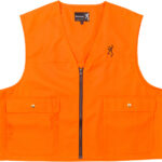 BROWNING JUNIOR SAFETY VEST - W/LOGO BLAZE ORANGE MEDIUM