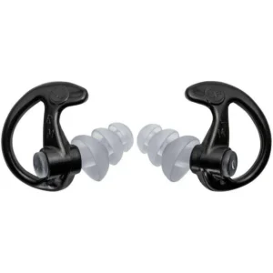 SUREFIRE TRIPLE-FLANGE FULL BLOCK EARPLUGS MED 1 PAIR BLACK