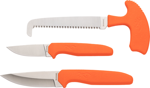 3220553-1.jpg BROWNING KNIFE SHARP RIDGE 3PC - COMBO W/NYLON SHEATH - Image 1