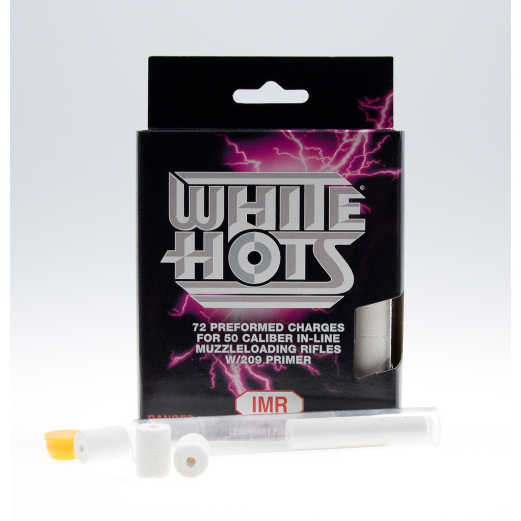 33905_1.jpg IMR White Hots Powder Pellets .50 cal. 50 gr. 72 pk. HAZMAT - Image 1
