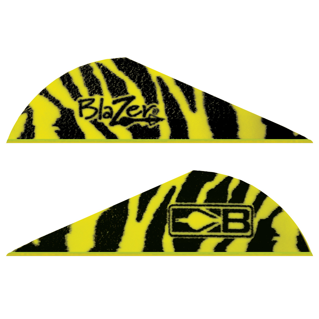 33920_1.jpg Bohning Blazer Vanes Yellow Tiger 100 pk. - Image 1