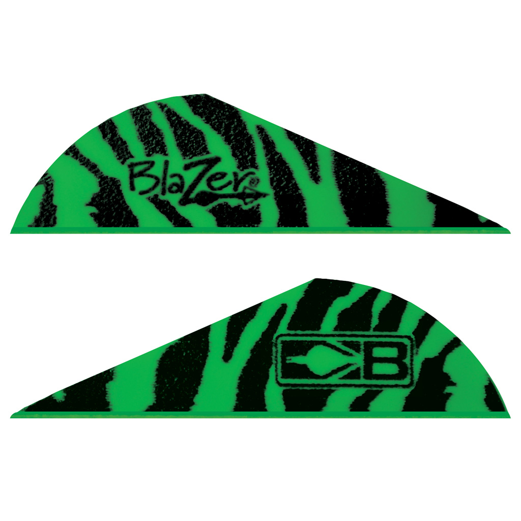 33921_1.jpg Bohning Blazer Vanes Green Tiger 100 pk. - Image 1