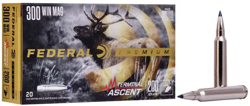348743-14251414.webp FEDERAL 300 WIN MAG 200GR TERMINAL ASCENT 20 RD/BX 10 BX/CS - Image 1