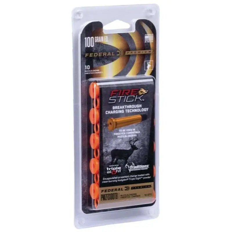 348763-14251421.webp FEDERAL 100GR FIRESTICK TRIPLE 8 10 RD/BX 10 BX/CS - Image 1