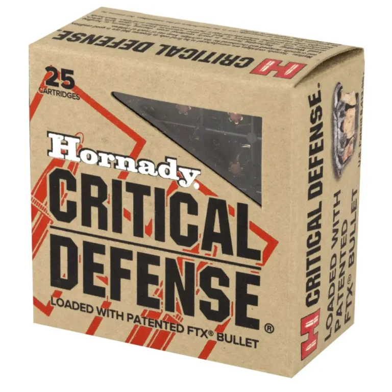HORNADY CRITICAL DEFENSE 25ACP 35G 25RD BX 250RD CASE