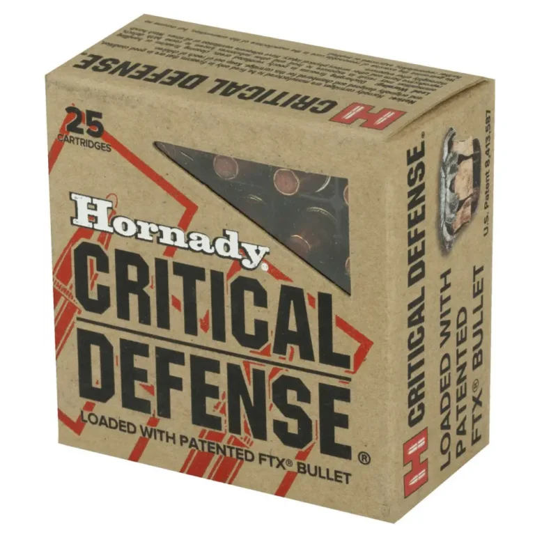 HORNADY CRITICAL DEFENSE 32AUTO 60G FTX 25RD BX 250RD CASE