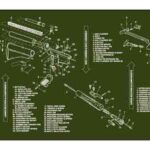 TEKMAT ARMORERS BENCH MAT - 12"X36" AR-15 OLIVE DRAB