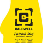 CALDWELL AR500 PRARIE DOG TRGT - 3/8"  AR500 STEEL YELLOW