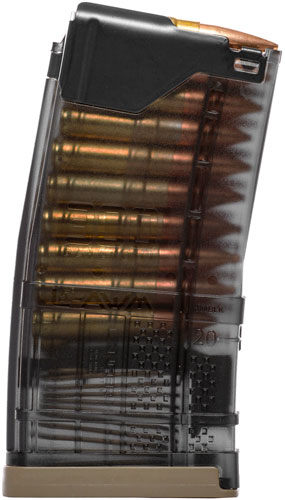 428002_1.jpg LANCER MAGAZINE L5AWM AR-15 - 300BLK 20RD TRANSLUCENT SMOKE - Image 1