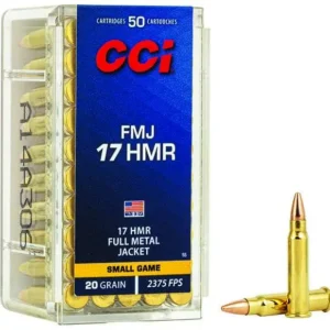 CCI 17 HMR 20GR FMJ  50 RD/BX 40 BX/CS