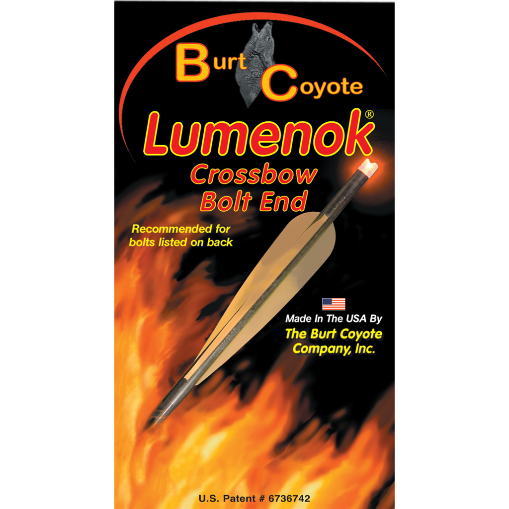 47121_1.jpg Lumenok Crossbow Nocks HD Orange Flat Gold Tip 3 pk. - Image 1