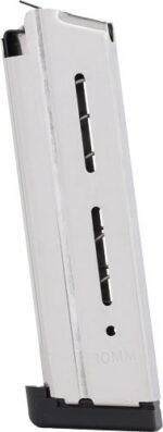 WILSON MAGAZINE 1911 10MM 9RD - FULL SIZE W/STD PAD STAINLESS - Image 2