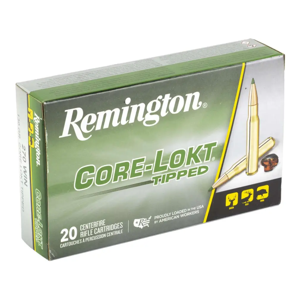 541592-14158647.webp REMINGTON RT270WA 270 WIN 130GR CORE-LOKT TIPPED 20 RD/BX 10 BX/CS - Image 1
