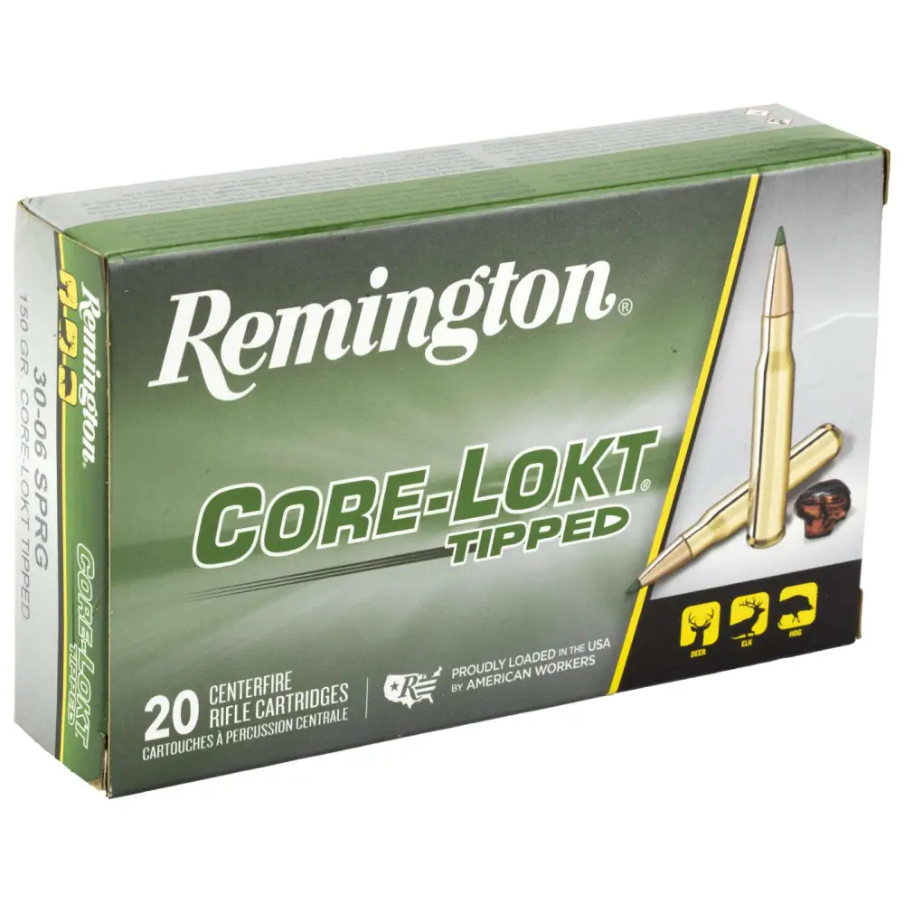 541595-14158655.webp REMINGTON RT3006A 30-06 SPRG 150GR CORE-LOKT TIPPED 20 RD/BX 10 BX/CS - Image 1