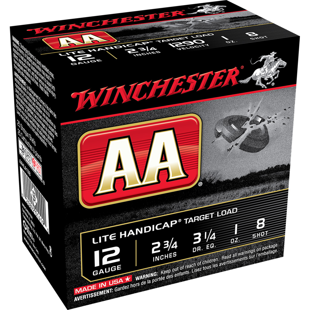 609148_1.jpg Winchester AA Light Handicap Load 12 ga. 2.75 in. 1 oz. 8 Shot 25 rd. - Image 1