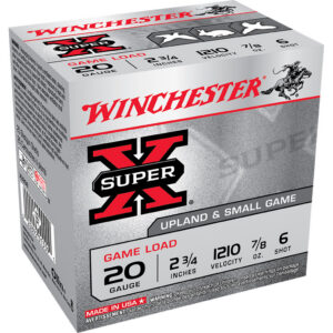 Winchester Super-X Game Load 20 ga. 2.75 in. 7/8 oz. 6 Shot 25 rd.