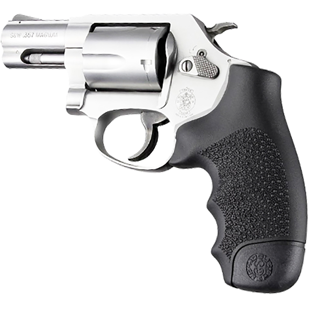 610105_1.jpg Hogue Monogrip Rubber Grip Black S&W J Frame - Image 1