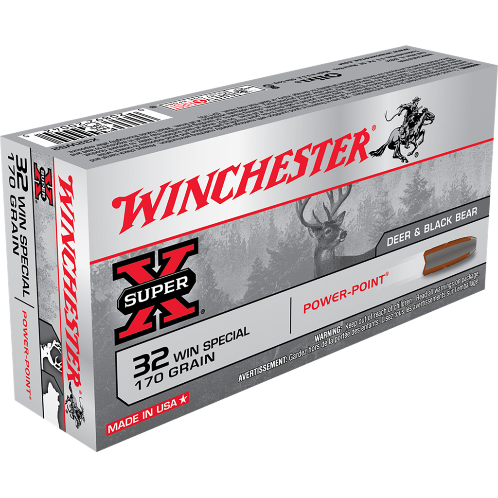 611529_1.jpg Winchester Super-X Rifle Ammo 32 Win Special 170 gr. Power-Point 20 rd. - Image 1
