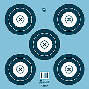 Maple Leaf Target Face NFAA Indoor 5-Spot 100 pk.