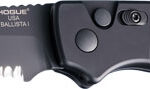 HOGUE BALLISTA-I BUTTON AUTO - TANTO PRT. SERRATED MATTE BLK
