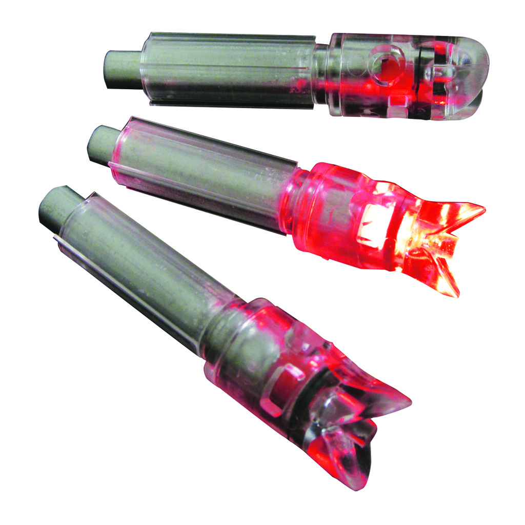 65796_1.jpg GWS Lighted Crossbow Nocks Red 3 pk. - Image 1
