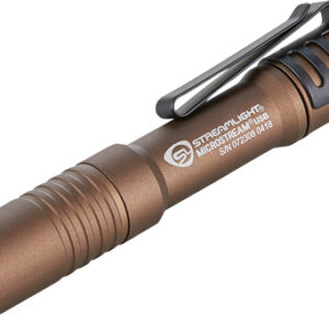 STREAMLIGHT MICROSTREAM USB - WHITE LED COYOTE W/POCKET CLIP