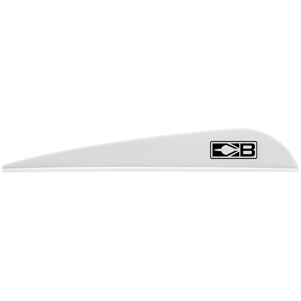 67529_2.jpg Bohning Bronco Vanes White 4 in. 100 pk. - Image 1