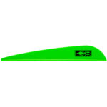 Bohning Bronco Vanes Neon Green 4 in. 100 pk. - Image 3