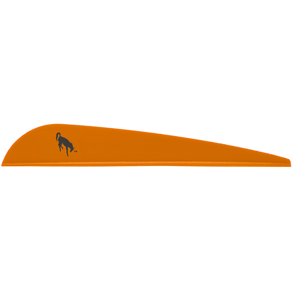 67533_1.jpg Bohning Bronco Vanes Neon Orange 4 in. 100 pk. - Image 1