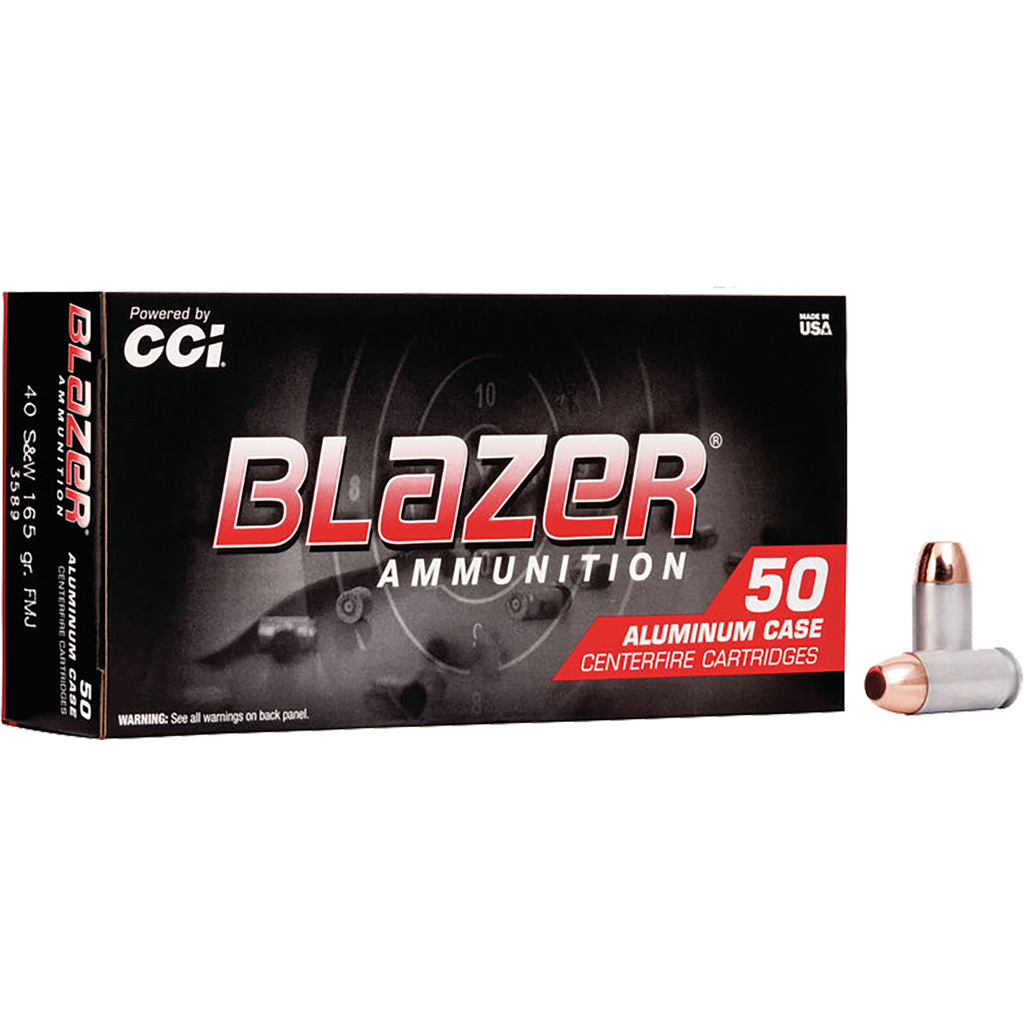702378_1.jpg CCI Blazer Pistol Ammo 40 S&W 165 gr. Total Metal Jacket 50 rd. - Image 1