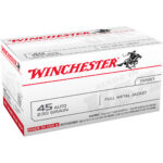 Winchester USA Pistol Ammo 45 ACP 230 gr. FMJ 100 rd.