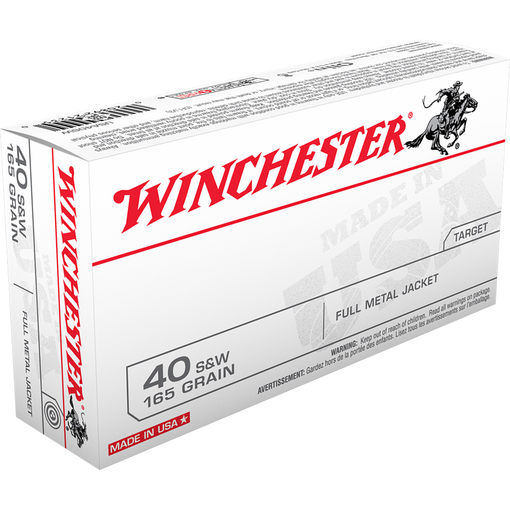 704852_1.jpg Winchester USA Pistol Ammo 40 S&W 165 gr. FMJ 50 rd. - Image 1