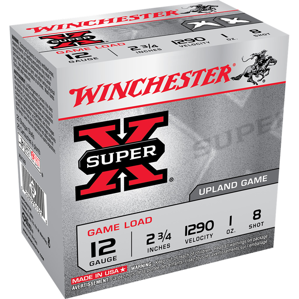 705727_1.jpg Winchester Super-X Game Load 12 ga. 2.75 in. 1 oz. 8 Shot 25 rd. - Image 1