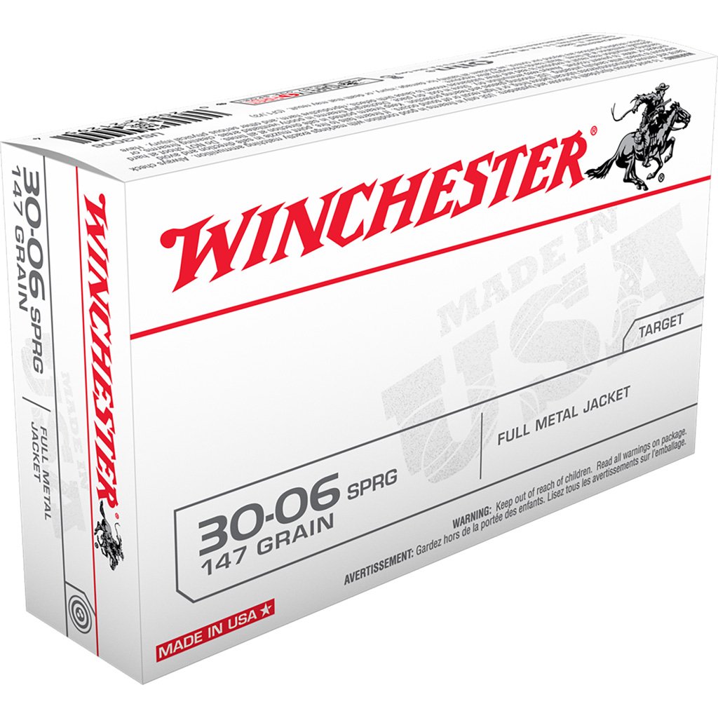 707530_1.jpg Winchester USA Rifle Ammo 30-06 Sprg. 147 gr. FMJ 20 rd. - Image 1
