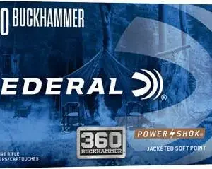 FEDERAL 360 BUCKHAMMER 180GR POWER-SHOK 20 RD/BX 10 BX/CS