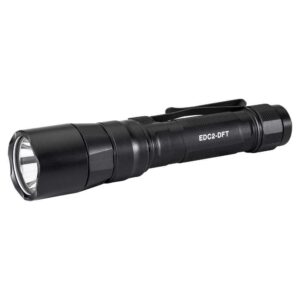 SUREFIRE EDC DUAL FUEL TURBO 18650/CR123A BLACK HARD ANODIZED