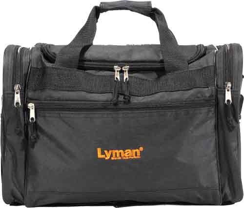 7837830-1.jpg LYMAN HANDGUN RANGE BAG - BLACK NYLON W/CARRY STRAP - Image 1