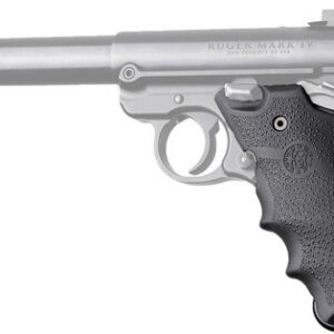 HOGUE GRIPS RUGER MKIV RUBBER - GRIP W/ FINGER GROOVES BLACK