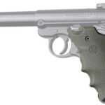 HOGUE GRIPS RUGER MKIV RUBBER - GRIP W/ FINGER GROOVES OD GRN