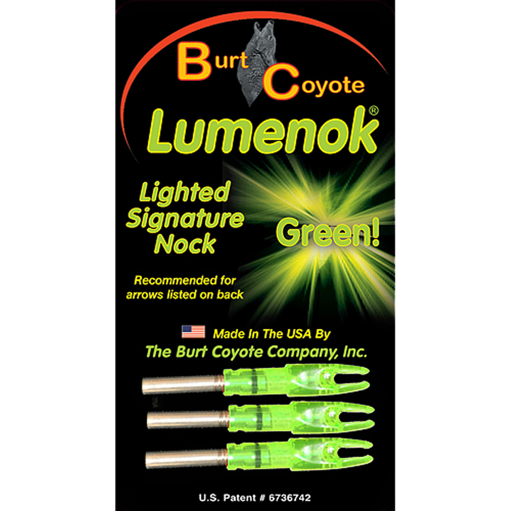 85365_1.jpg GWS Lighted Nocks Green S 3 pk. - Image 1