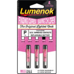 Lumenok Crossbow Nocks Pink Flat Gold Tip 3 pk. - Image 2