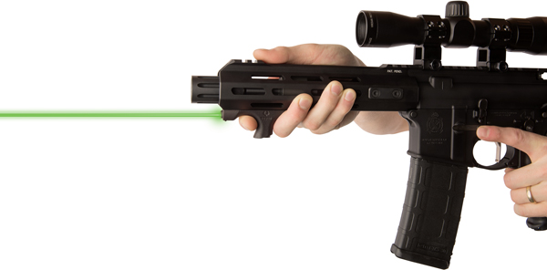 9120031_IN-HAND_1.jpg VIRIDIAN LASER HANDGUARD HS1 - GREEN W/HAND STOP M-LOK BLACK - Image 1